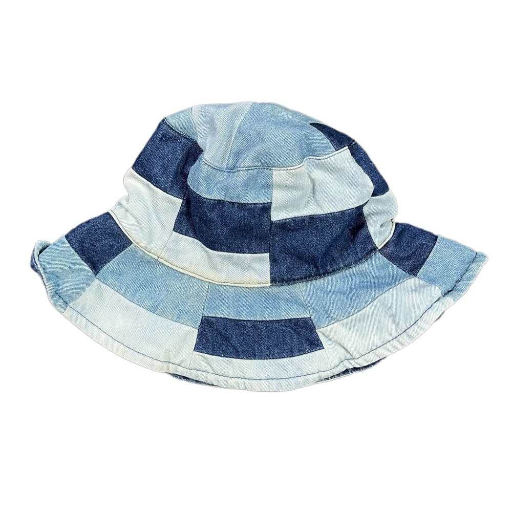 Vintage Y2k patchwork denim bucket hat